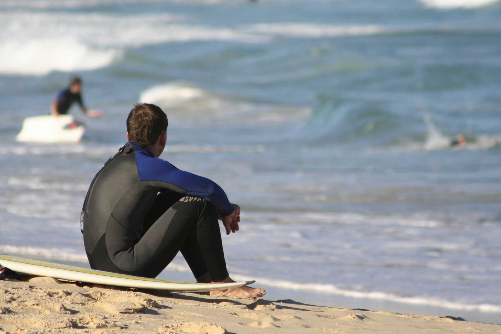 Surfers at Bondi beach Sydney