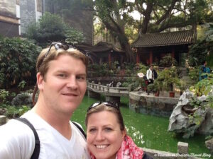 Josh & Liz in Guangzhou China - Peanuts or Pretzels