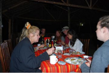 Enchoro Wildlife Camp feast