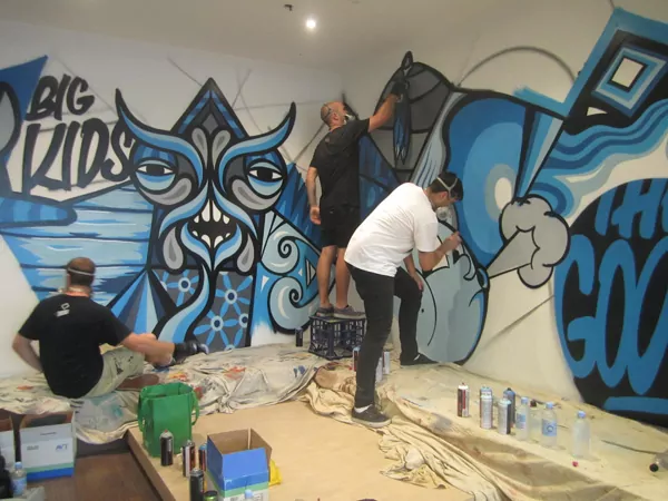 Sydney Railway Square YHA murial