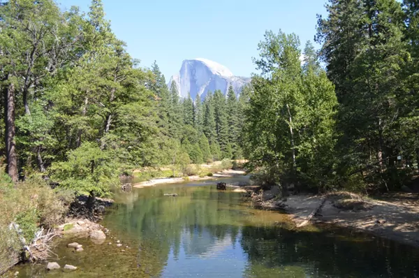 Yosemite with El Capitan in the background Yosemite with El Capitan in the background