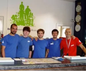 Dublin International Hostel front desk staff