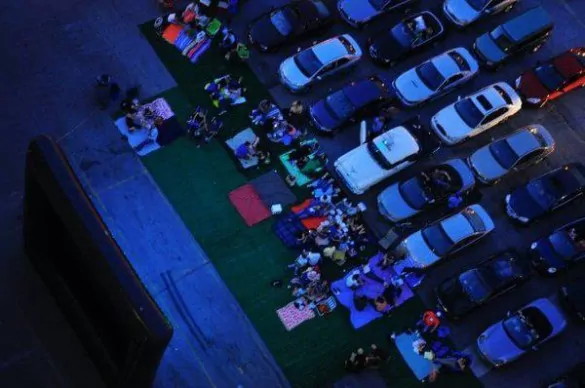 electric dusk drive-in