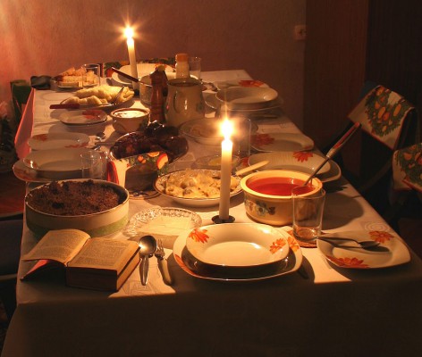 Christmas dinner in Slovakia