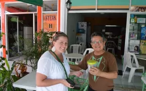 Liz and Jose Ramon with the Cache Liz and Jose Ramon with the Cache