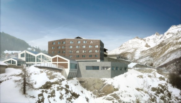 spa hostel opening in the Swiss Alps