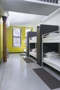  6-bed dorm room at HI-Boston