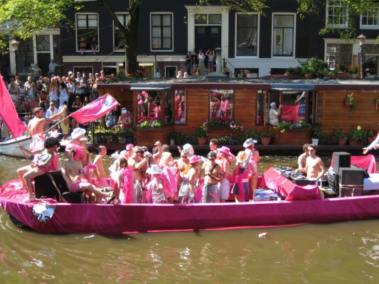Amsterdam Gay Pride canal parade