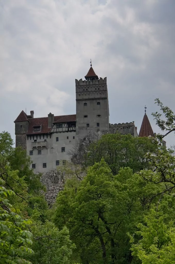 Bran Castle from the gardens below