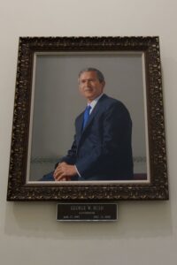 George W. Bush's portrait in the Capitol Building