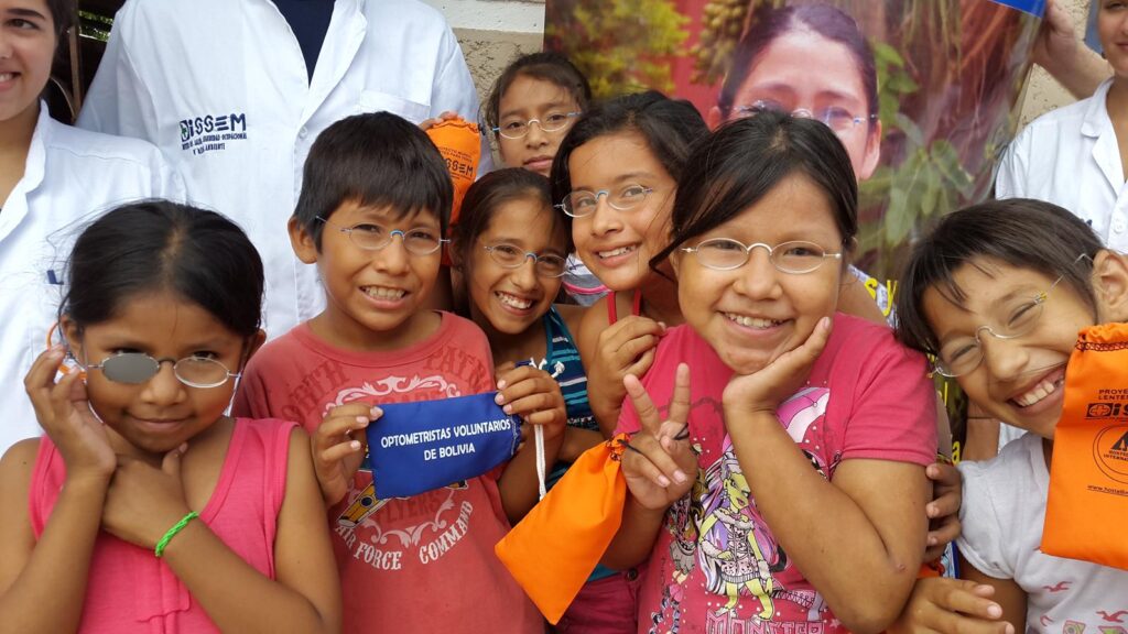 Happy with their new lenses: Glasses for all, Bolivia 