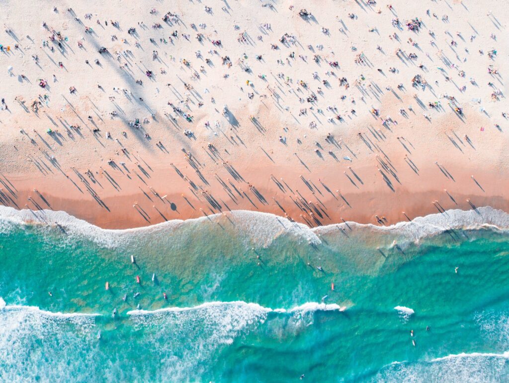 The famed Bondi Beach