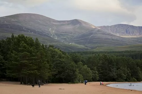 Beach in the mountains
