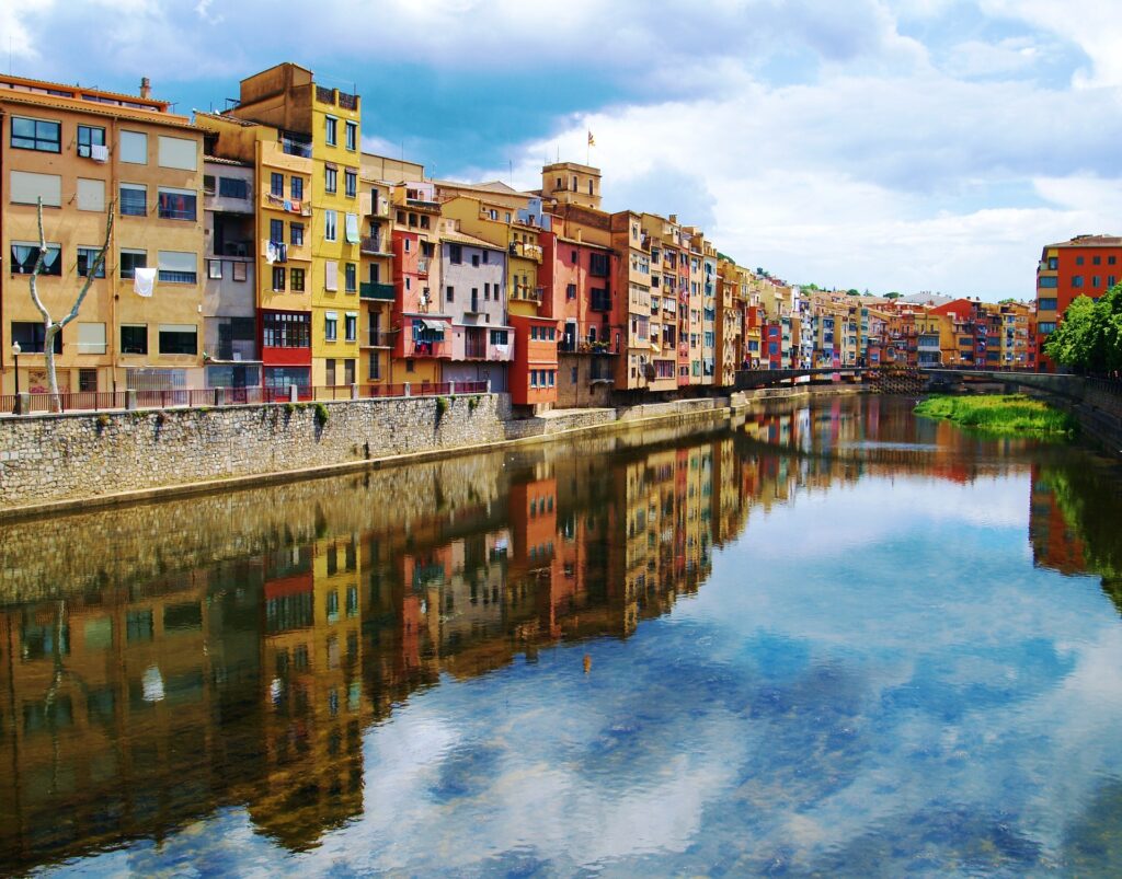 The colourful homes of Girona