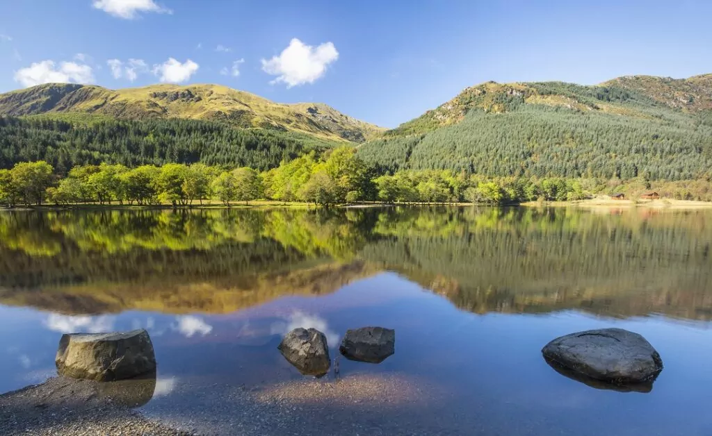 Loch Lubnaig situated in Loch Lomond & The Trossachs National Park