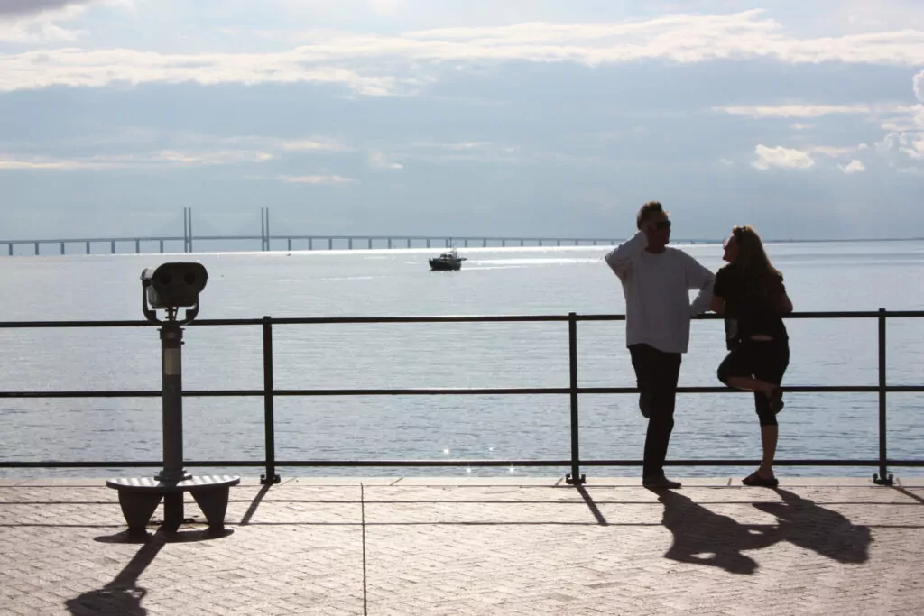 Summer view of Øresund Bridge from Ribersborg. Picture taken by Kieran Lynan